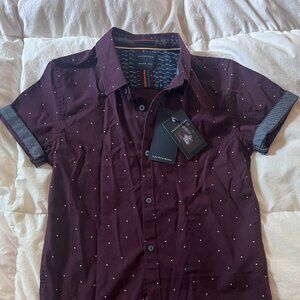 Cactus Boys  - Burgundy Dress Shirt